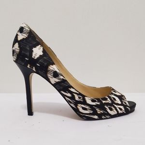Enzo Angiolini Maiven Jaguar Print Peeptoe Pumps